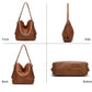 Sensational Women's PU Leather Medium Shoulder Zipper Handbag