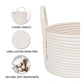 Attractive Cotton Round Storage Rope Woven Baskets Pack of 2