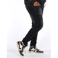 Men's Cotton Blended Solid Plus Size Jeans