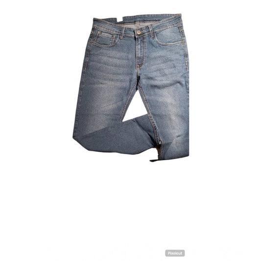 Men's Cotton Blended Solid Tapered Jeans