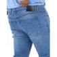 Men's Cotton Blended Solid Plus Size Jeans