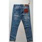Men's Cotton Blended Solid Tapered Jeans