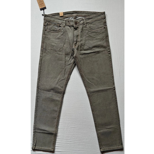 Men's Cotton Blended Solid Tapered Jeans