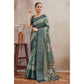 Dazzling Women's Crepe Silk Printed Saree With Blouse Piece