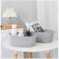 Sizzling Cotton 2 Pcs Oval Basket Storage Basket For Clothes