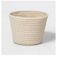 Funky Cotton White Pen Holder Pack of 1 Storage Basket For Clothes