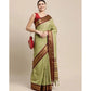 Superb Women's Cotton Silk Checkered Saree With Blouse Piece