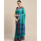 Superb Women's Cotton Silk Checkered Saree With Blouse Piece
