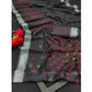 Modish Women's Cotton Linen Digital Print Saree With Blouse Piece