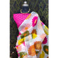 Glamorous Women's Cotton Linen Woven Design Saree With Blouse Piece