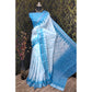 Snazzy Women's Cotton Linen Woven Design Saree With Blouse Piece