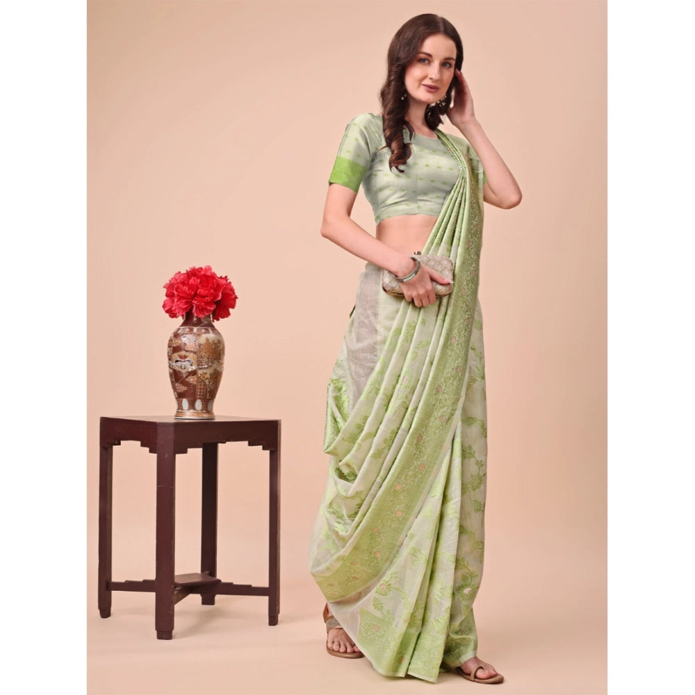Designer Women's Cotton Printed Saree With Blouse Piece
