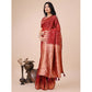 Trendy Women's Linen Cotton Printed Saree With Blouse Piece