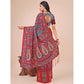 Pretty Women's Cotton Printed Saree With Blouse Piece