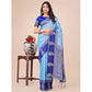 Adorable Women's Lichi Silk Printed Saree With Blouse Piece