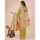 Trendy Women's Linen Cotton Printed Saree With Blouse Piece