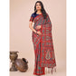 Pretty Women's Cotton Printed Saree With Blouse Piece