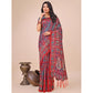 Pretty Women's Cotton Printed Saree With Blouse Piece