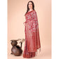 Adorable Women's Cotton Printed Saree With Blouse Piece