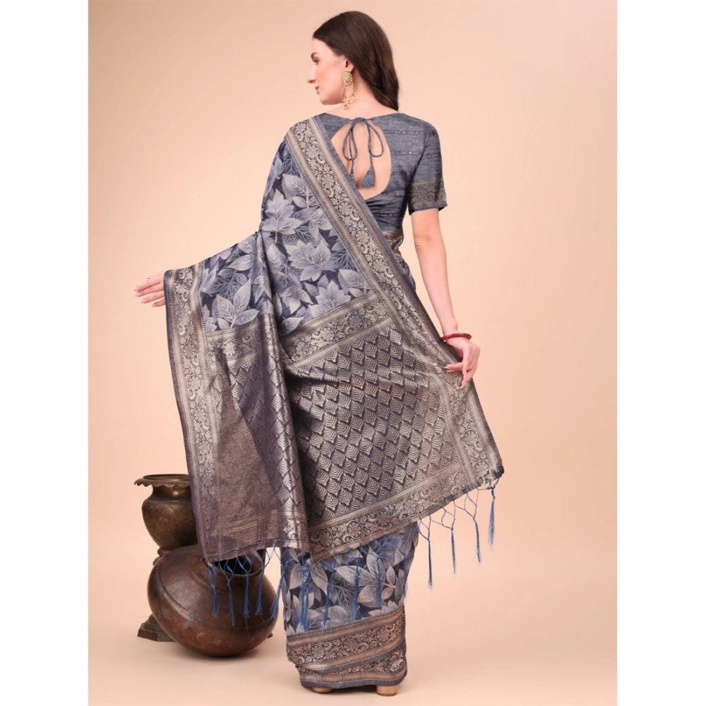 Adorable Women's Cotton Printed Saree With Blouse Piece