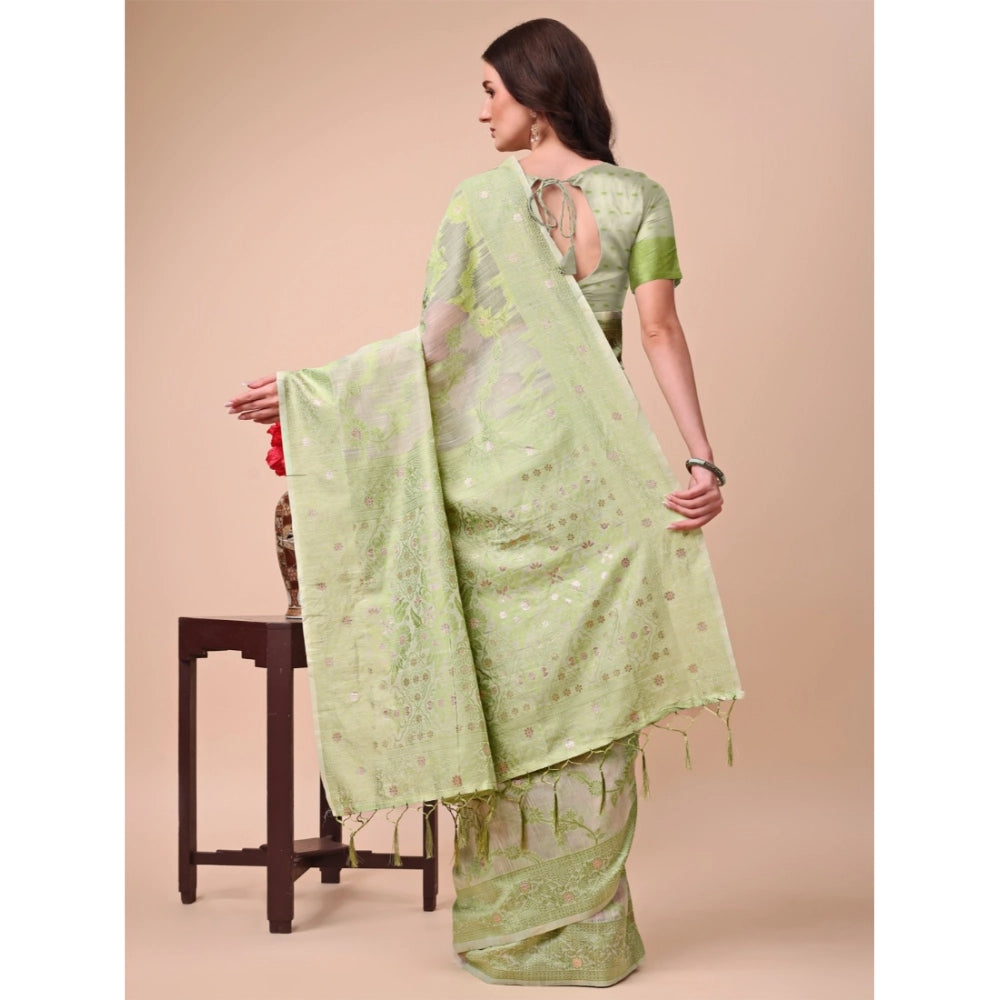 Designer Women's Cotton Printed Saree With Blouse Piece