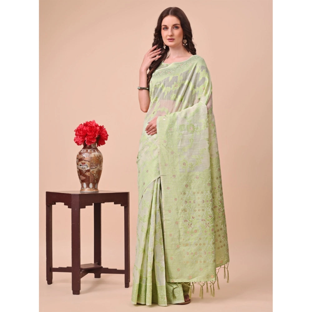 Designer Women's Cotton Printed Saree With Blouse Piece