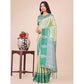 Adorable Women's Lichi Silk Printed Saree With Blouse Piece