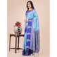 Adorable Women's Lichi Silk Printed Saree With Blouse Piece