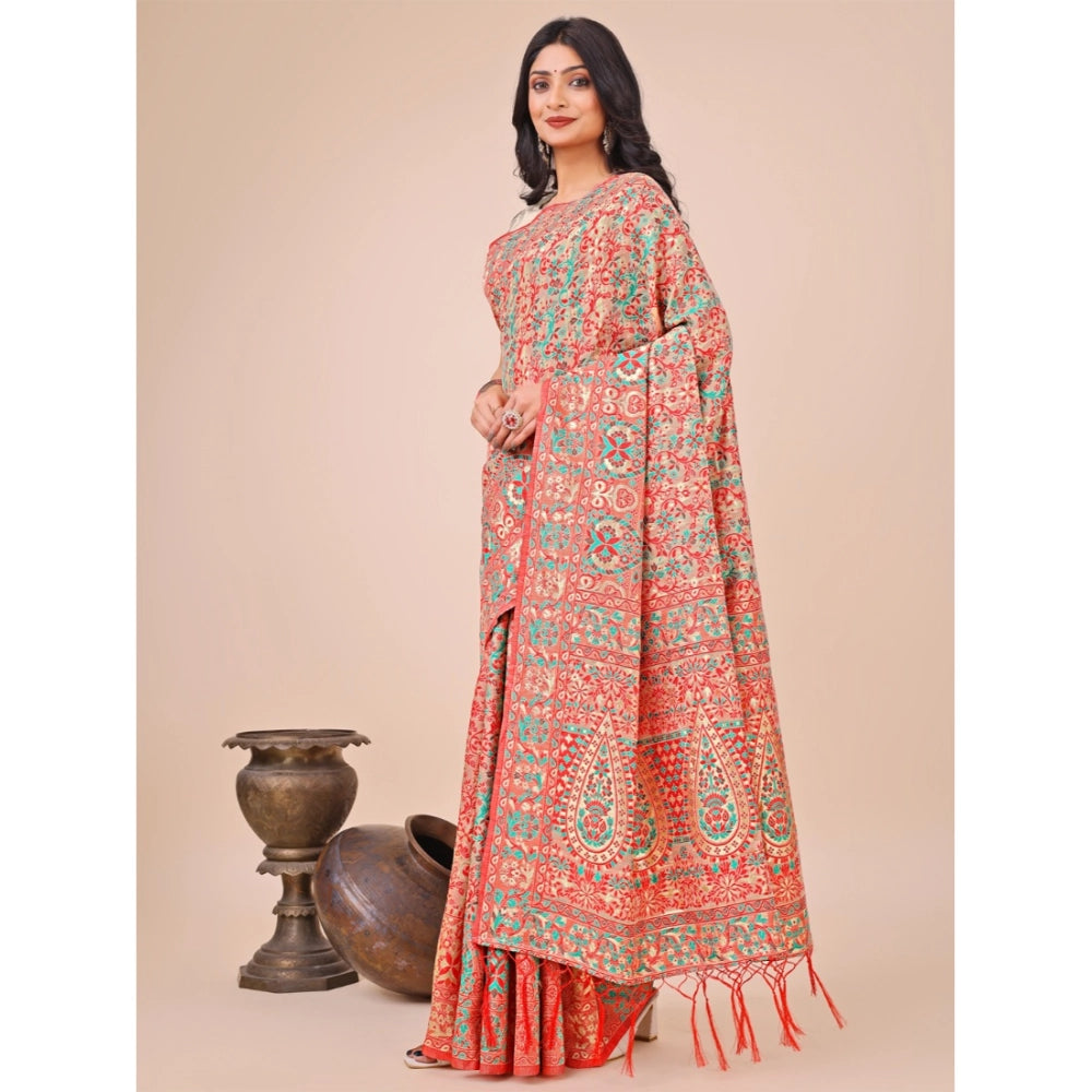 Pretty Women's Cotton Printed Saree With Blouse Piece