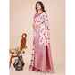 Adorable Women's Linen Cotton Printed Saree With Blouse Piece