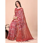 Adorable Women's Cotton Printed Saree With Blouse Piece