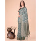Adorable Women's Cotton Printed Saree With Blouse Piece