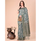 Adorable Women's Cotton Printed Saree With Blouse Piece