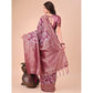 Adorable Women's Cotton Printed Saree With Blouse Piece
