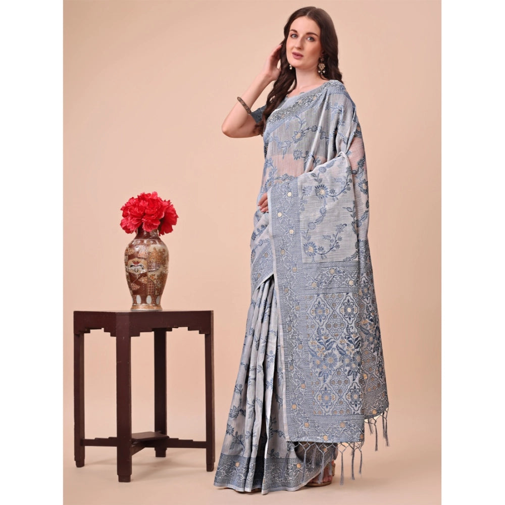 Designer Women's Cotton Printed Saree With Blouse Piece