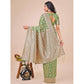 Trendy Women's Linen Cotton Printed Saree With Blouse Piece