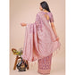 Trendy Women's Linen Cotton Printed Saree With Blouse Piece