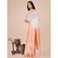 Trendy Women's Linen Cotton Printed Saree With Blouse Piece