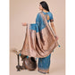 Trendy Women's Linen Cotton Printed Saree With Blouse Piece