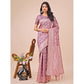 Trendy Women's Linen Cotton Printed Saree With Blouse Piece