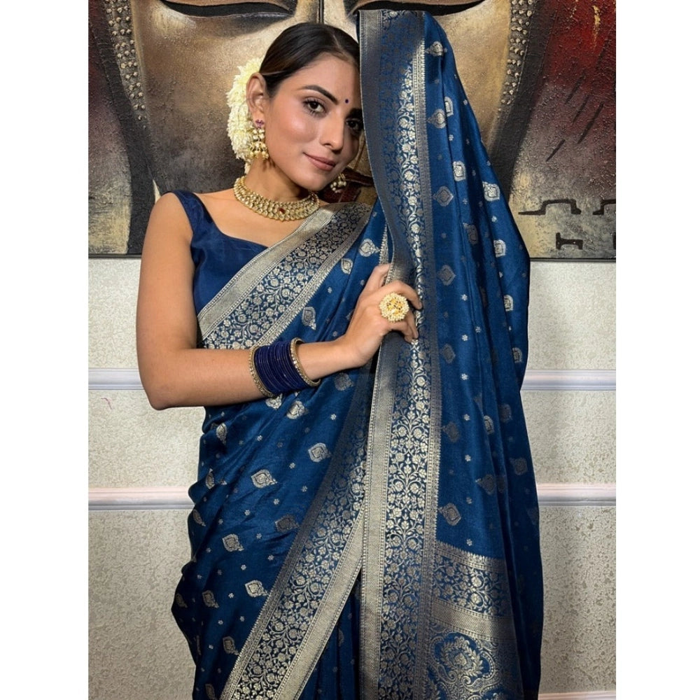 Versatile Women's Silk Printed Saree With Blouse Piece