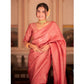 Elegant Women's Silk Printed Saree With Blouse Piece