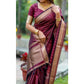 Elegant Women's Silk Printed Saree With Blouse Piece