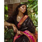 Ravishing Women's Silk Printed Saree With Blouse Piece