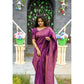 Gorgeous Women's Silk Printed Saree With Blouse Piece