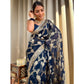 Voguish Women's Silk Printed Saree With Blouse Piece