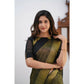Gorgeous Women's Silk Printed Saree With Blouse Piece