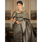 Elegant Women's Silk Printed Saree With Blouse Piece