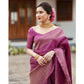 Elegant Women's Silk Printed Saree With Blouse Piece