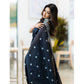 Stylish Women's Cotton Printed Saree With Blouse Piece